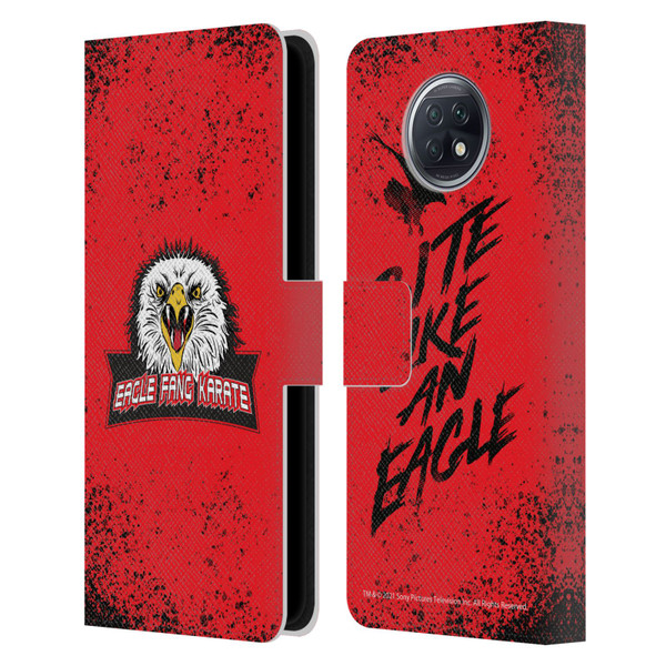 Cobra Kai Key Art Eagle Fang Logo Leather Book Wallet Case Cover For Xiaomi Redmi Note 9T 5G