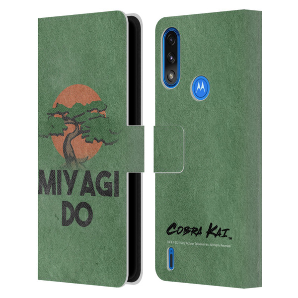 Cobra Kai Season 4 Key Art Team Miyagi Do Leather Book Wallet Case Cover For Motorola Moto E7 Power / Moto E7i Power