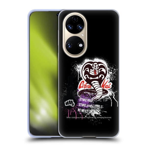 Cobra Kai Composed Art No Mercy Logo Soft Gel Case for Huawei P50