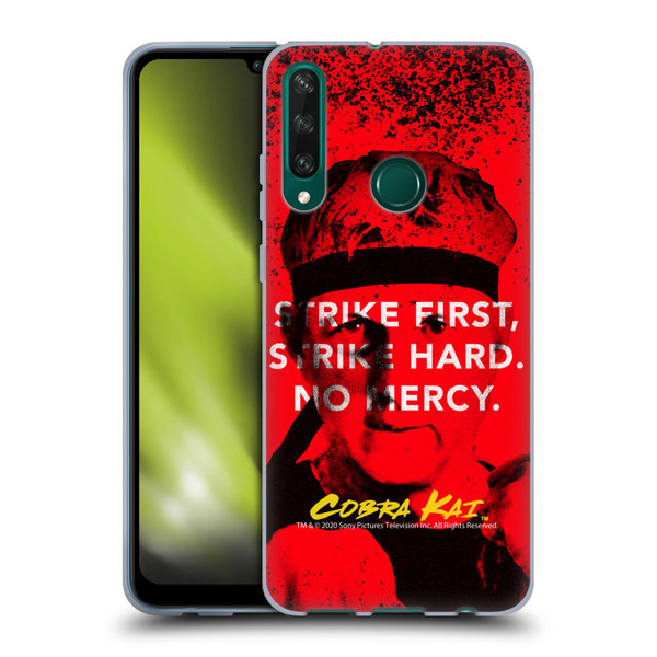 Cobra Kai Composed Art John Lawrence Strike Soft Gel Case for Huawei Y6p