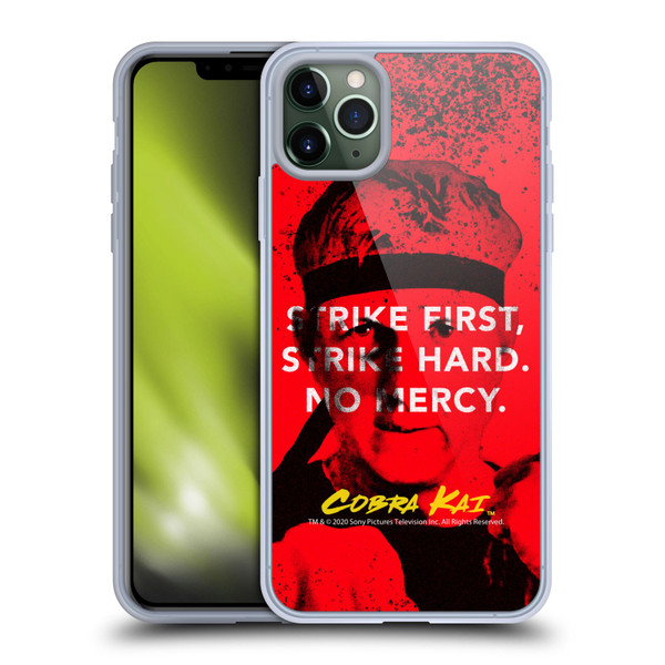 Cobra Kai Composed Art John Lawrence Strike Soft Gel Case for Apple iPhone 11 Pro Max