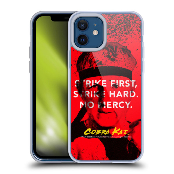 Cobra Kai Composed Art John Lawrence Strike Soft Gel Case for Apple iPhone 12 / iPhone 12 Pro