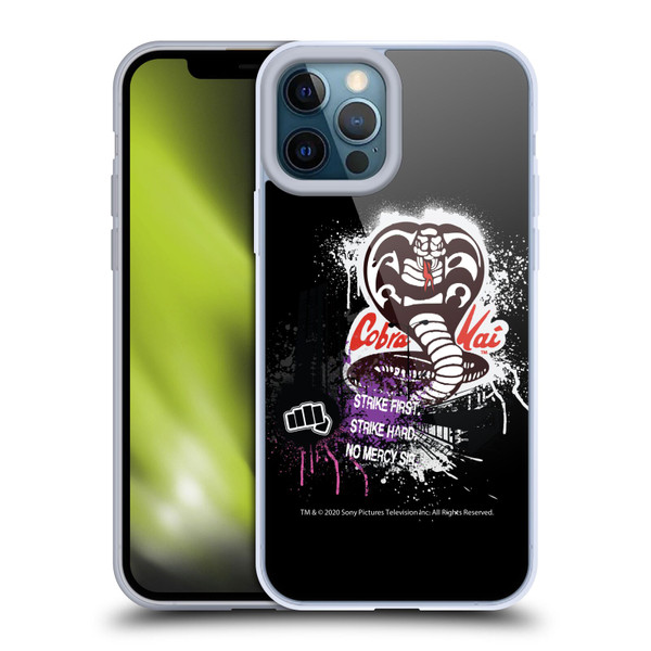 Cobra Kai Composed Art No Mercy Logo Soft Gel Case for Apple iPhone 12 Pro Max