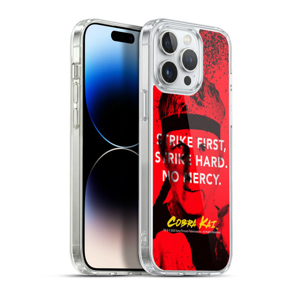 Cobra Kai Composed Art John Lawrence Strike Soft Gel Case for Apple iPhone 13 Pro Max & MagSafe