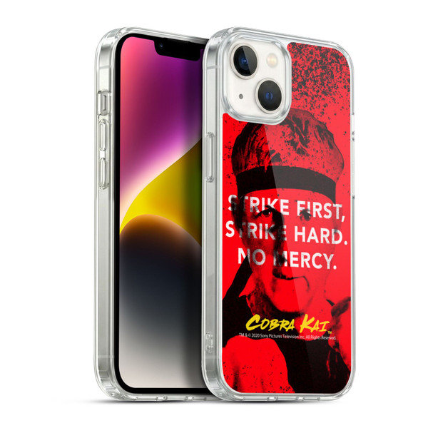 Cobra Kai Composed Art John Lawrence Strike Soft Gel Case for Apple iPhone 14 Plus & MagSafe