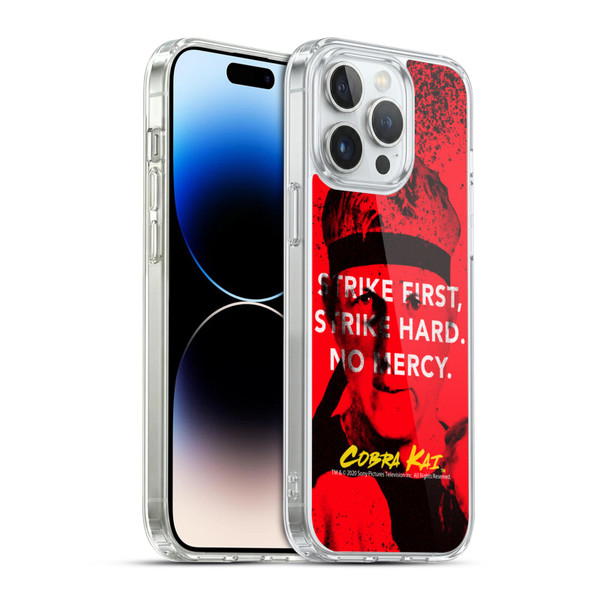 Cobra Kai Composed Art John Lawrence Strike Soft Gel Case for Apple iPhone 14 Pro Max & MagSafe
