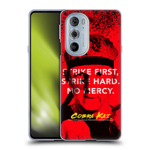 Cobra Kai Composed Art John Lawrence Strike Soft Gel Case for Motorola Edge X30
