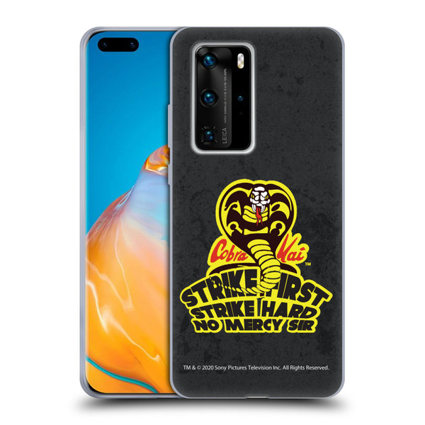 Cobra Kai Graphics 2 Strike Hard Logo Soft Gel Case for Huawei P40 Pro / P40 Pro Plus 5G