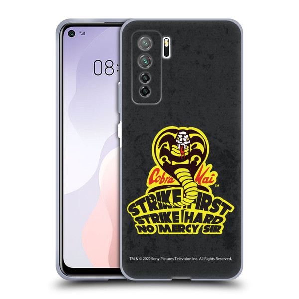 Cobra Kai Graphics 2 Strike Hard Logo Soft Gel Case for Huawei Nova 7 SE/P40 Lite 5G