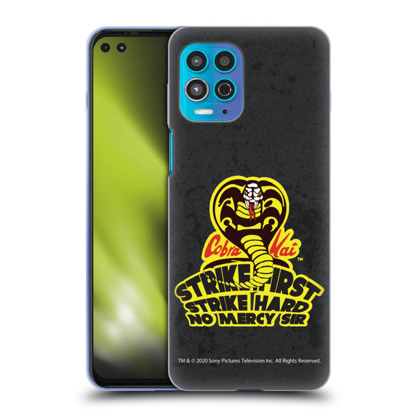 Cobra Kai Graphics 2 Strike Hard Logo Soft Gel Case for Motorola Moto G100