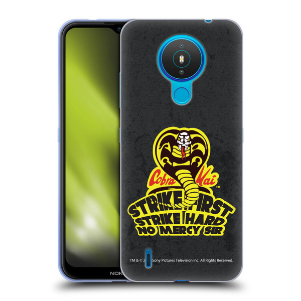 Cobra Kai Graphics 2 Strike Hard Logo Soft Gel Case for Nokia 1.4