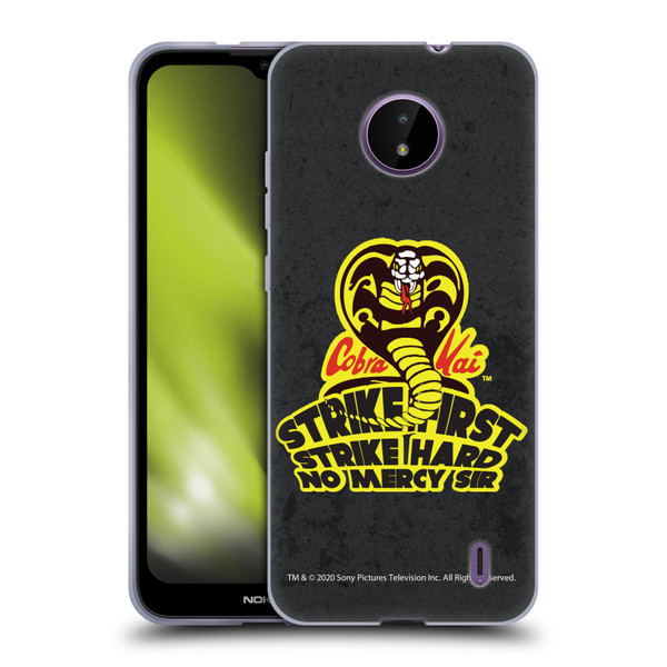 Cobra Kai Graphics 2 Strike Hard Logo Soft Gel Case for Nokia C10 / C20