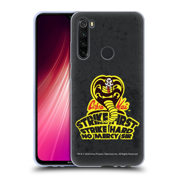 Cobra Kai Graphics 2 Strike Hard Logo Soft Gel Case for Xiaomi Redmi Note 8T