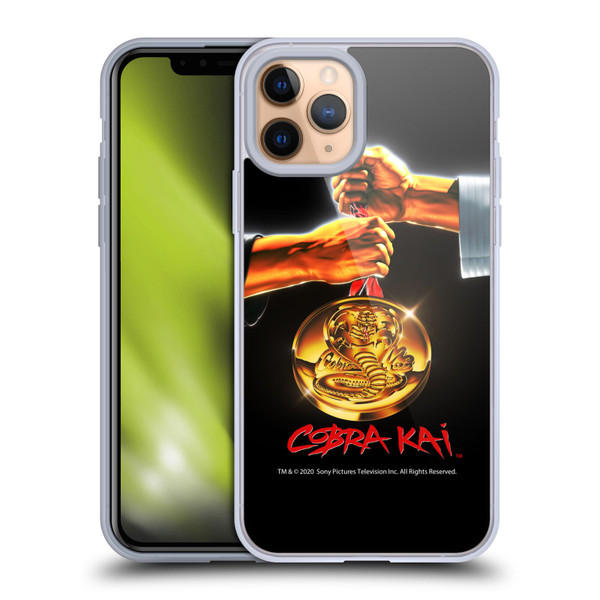Cobra Kai Graphics Gold Medal Soft Gel Case for Apple iPhone 11 Pro