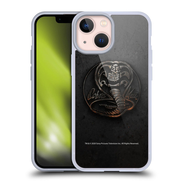 Cobra Kai Graphics Metal Logo Soft Gel Case for Apple iPhone 13 Mini