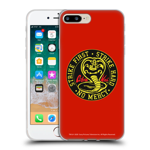 Cobra Kai Graphics Strike Logo Soft Gel Case for Apple iPhone 7 Plus / iPhone 8 Plus & MagSafe