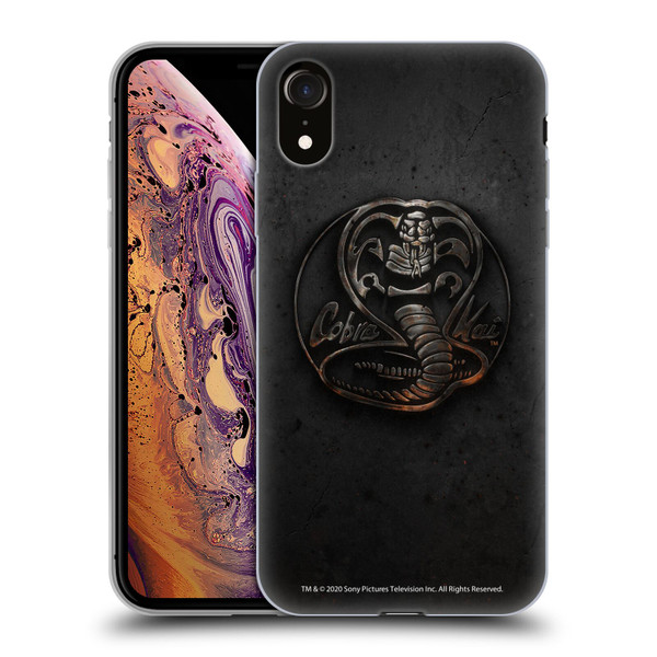 Cobra Kai Graphics Metal Logo Soft Gel Case for Apple iPhone XR