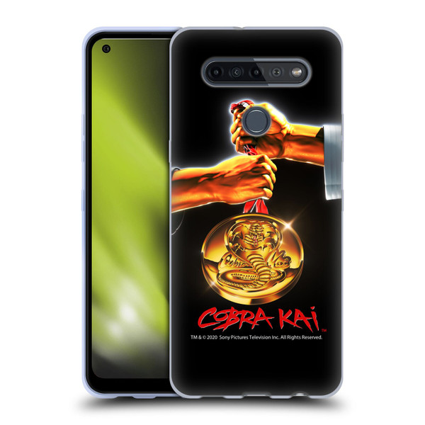 Cobra Kai Graphics Gold Medal Soft Gel Case for LG K51S