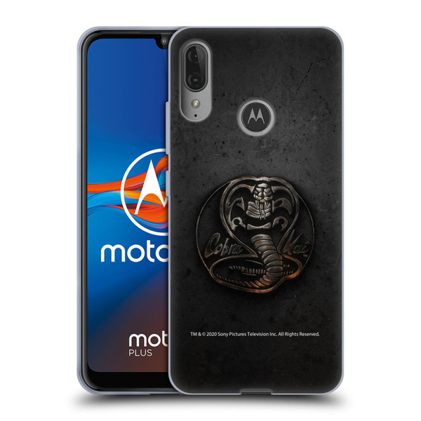 Cobra Kai Graphics Metal Logo Soft Gel Case for Motorola Moto E6 Plus