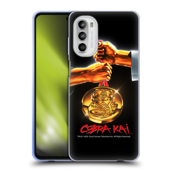 Cobra Kai Graphics Gold Medal Soft Gel Case for Motorola Moto G52