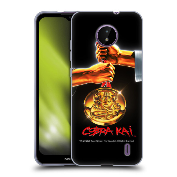 Cobra Kai Graphics Gold Medal Soft Gel Case for Nokia C10 / C20