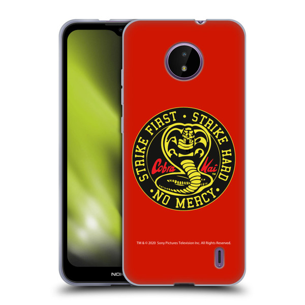 Cobra Kai Graphics Strike Logo Soft Gel Case for Nokia C10 / C20