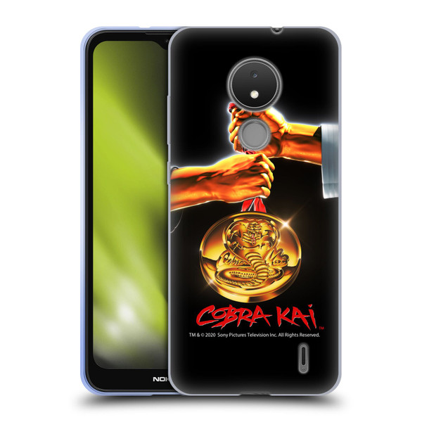 Cobra Kai Graphics Gold Medal Soft Gel Case for Nokia C21
