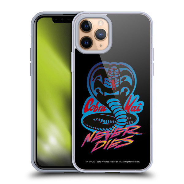 Cobra Kai Key Art Never Dies Logo Soft Gel Case for Apple iPhone 11 Pro