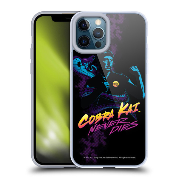 Cobra Kai Key Art Johnny Lawrence Never Dies Soft Gel Case for Apple iPhone 12 Pro Max