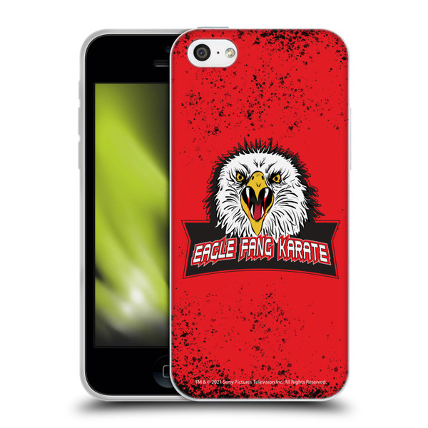 Cobra Kai Key Art Eagle Fang Logo Soft Gel Case for Apple iPhone 5c