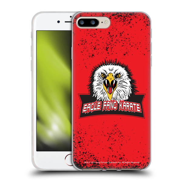 Cobra Kai Key Art Eagle Fang Logo Soft Gel Case for Apple iPhone 7 Plus / iPhone 8 Plus