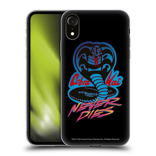 Cobra Kai Key Art Never Dies Logo Soft Gel Case for Apple iPhone XR