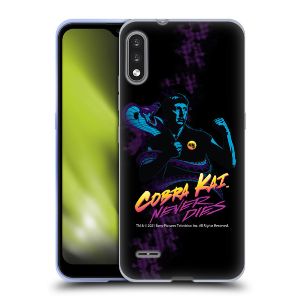Cobra Kai Key Art Johnny Lawrence Never Dies Soft Gel Case for LG K22