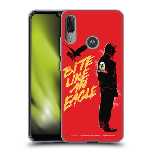 Cobra Kai Key Art Johnny Lawrence Eagle Bite Soft Gel Case for Motorola Moto E6 Plus