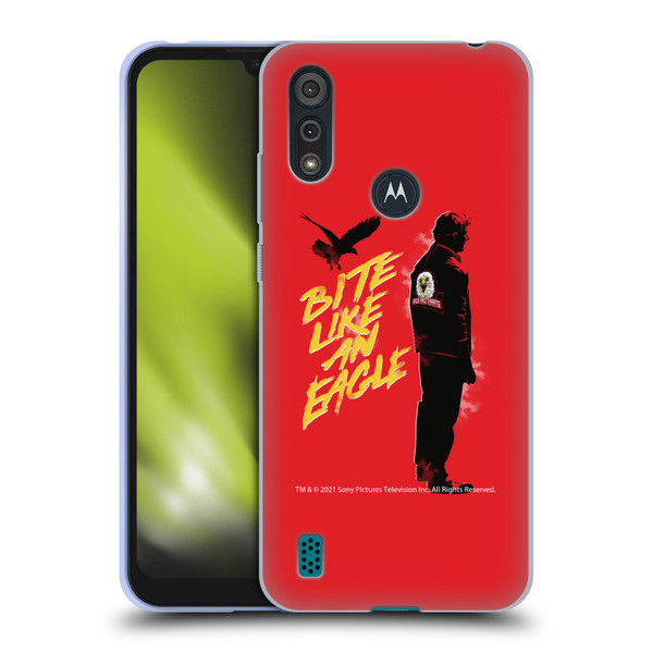 Cobra Kai Key Art Johnny Lawrence Eagle Bite Soft Gel Case for Motorola Moto E6s (2020)