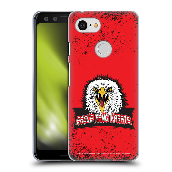 Cobra Kai Key Art Eagle Fang Logo Soft Gel Case for Google Pixel 3