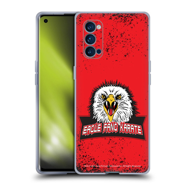 Cobra Kai Key Art Eagle Fang Logo Soft Gel Case for OPPO Reno 4 Pro 5G