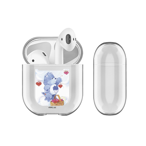 Care Bears Classic Grumpy Clear Hard Crystal Cover Case for Apple AirPods 1 1st Gen / 2 2nd Gen Charging Case
