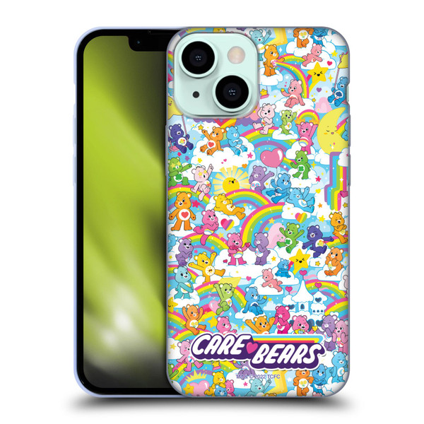 Care Bears 40th Anniversary Rainbow Soft Gel Case for Apple iPhone 13 Mini