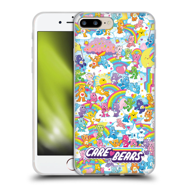 Care Bears 40th Anniversary Rainbow Soft Gel Case for Apple iPhone 7 Plus / iPhone 8 Plus & MagSafe