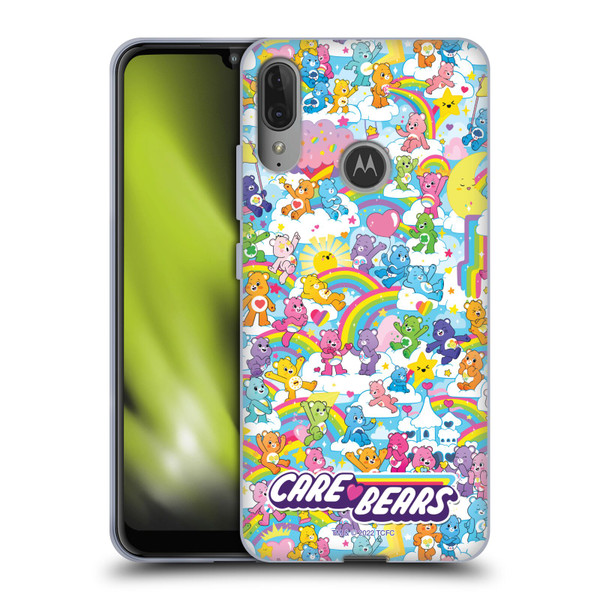 Care Bears 40th Anniversary Rainbow Soft Gel Case for Motorola Moto E6 Plus