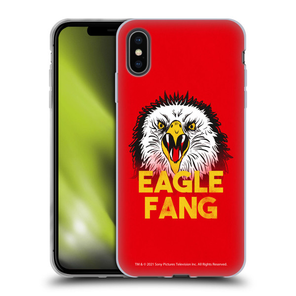 Cobra Kai Season 4 Key Art Team Eagle Fang Soft Gel Case for Apple iPhone XS Max