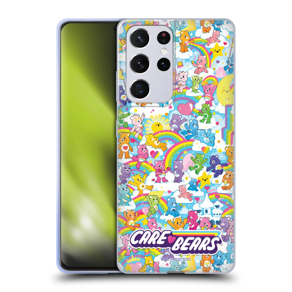 Care Bears 40th Anniversary Rainbow Soft Gel Case for Samsung Galaxy S21 Ultra 5G