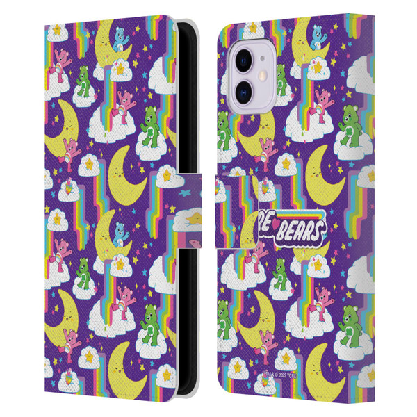 Care Bears 40th Anniversary Rainbow Falls Leather Book Wallet Case Cover For Apple iPhone 11