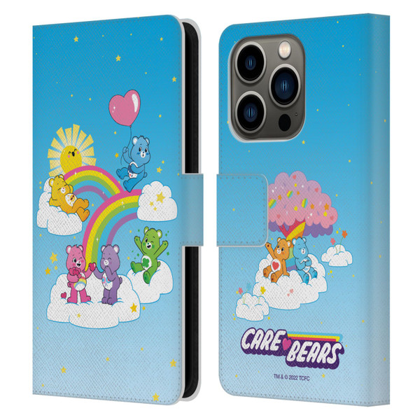 Care Bears 40th Anniversary Iconic Leather Book Wallet Case Cover For Apple iPhone 14 Pro