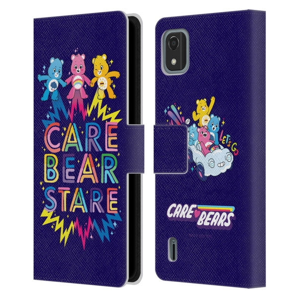 Care Bears 40th Anniversary Stare Leather Book Wallet Case Cover For Nokia C2 2nd Edition