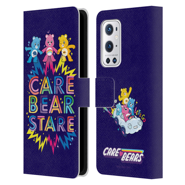 Care Bears 40th Anniversary Stare Leather Book Wallet Case Cover For OnePlus 9 Pro