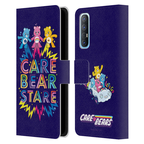 Care Bears 40th Anniversary Stare Leather Book Wallet Case Cover For OPPO Find X2 Neo 5G