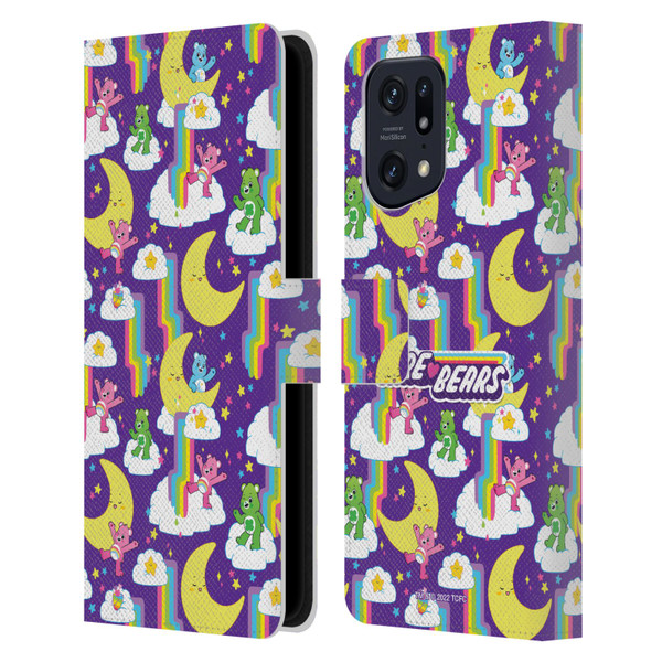Care Bears 40th Anniversary Rainbow Falls Leather Book Wallet Case Cover For OPPO Find X5