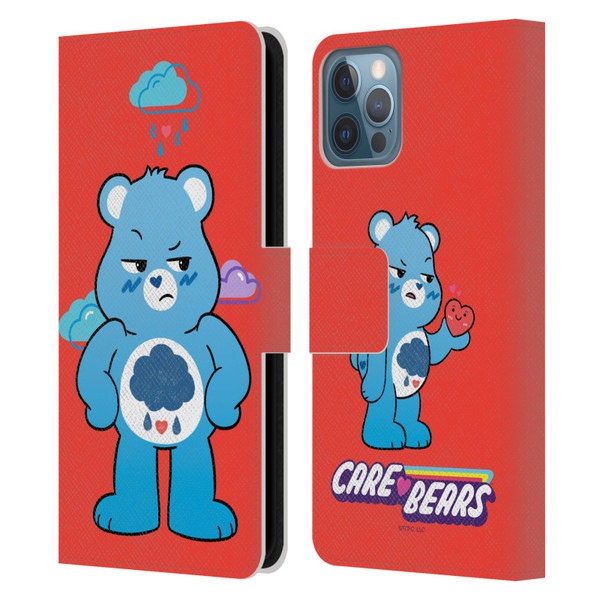 Care Bears Characters Grumpy Leather Book Wallet Case Cover For Apple iPhone 12 / iPhone 12 Pro